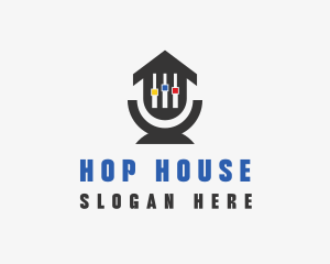 House Music logo design