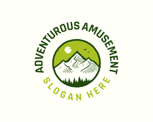 Mountain Nature Adventure logo design