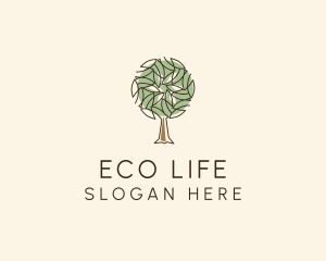 Nature Eco Tree logo design