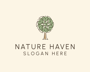 Nature Eco Tree logo design