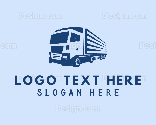 Logistics Trailer Truck Logo