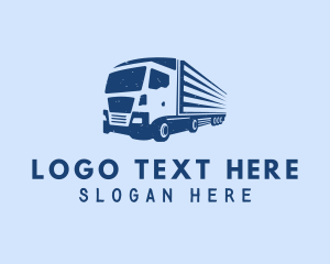 Logistics Trailer Truck Logo