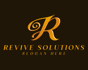 Luxury Fashion Letter R logo design