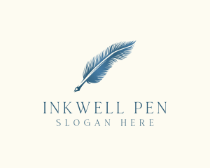 Elegant Feather Pen logo