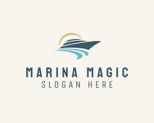 Sea Boat Cruise logo design