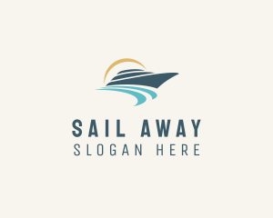 Sea Boat Cruise logo design