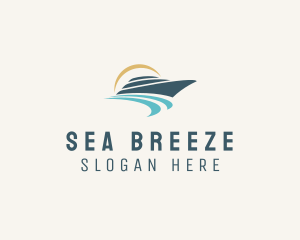 Sea Boat Cruise logo design