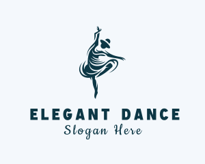 Dancing Beautiful Woman logo design