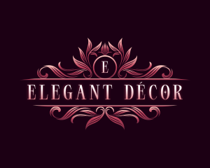 Crest Floral Decorative logo design