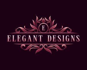 Crest Floral Decorative logo design