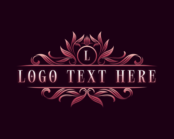 Crest Floral Decorative logo