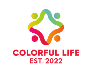 Colorful Community Charity  logo design