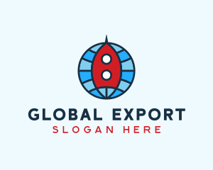 Global Rocket Expedition logo design