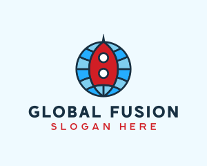 Global Rocket Expedition logo design