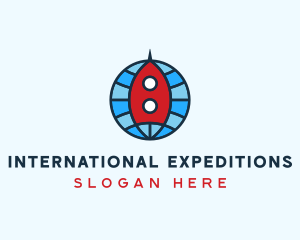 Global Rocket Expedition logo design