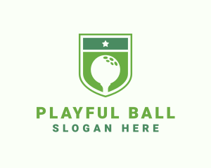 Golf Ball Shield Tournament logo design