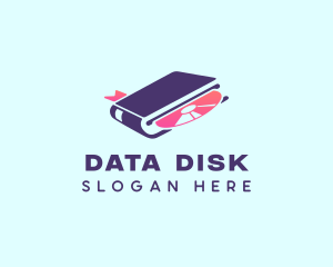 Disc Player Book logo design