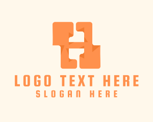 Orange Letter H logo