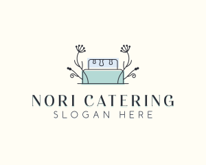 Floral Cake Bakery logo design