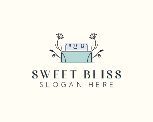 Floral Cake Bakery logo design