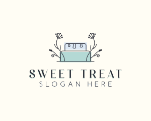 Floral Cake Bakery logo design