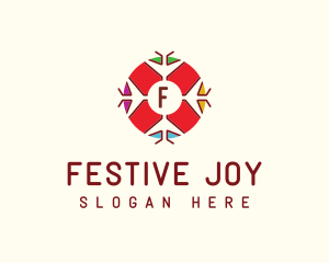 Festive Snowflake Decoration logo design