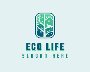 Treehouse Eco Arborist logo design