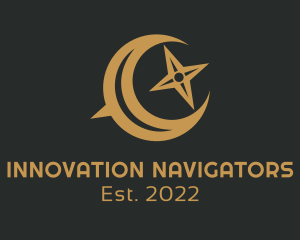 Crescent Moon Navigator logo design