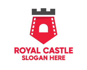 Film Strip[ Castle logo design