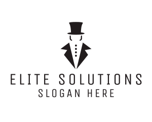 Top Hat Tuxedo Gentleman logo design