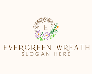 Floral Wreath Decor logo design