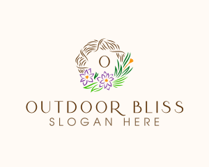 Floral Wreath Decor logo design