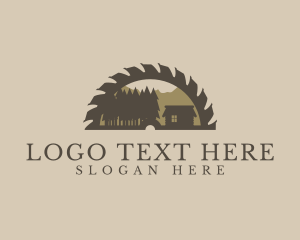 Wood Cabin Construction logo