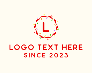 Lighting - Christmas Light Decoration logo design