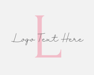 Cursive Feminine Beauty logo