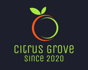 Organic Citrus Fruit logo design