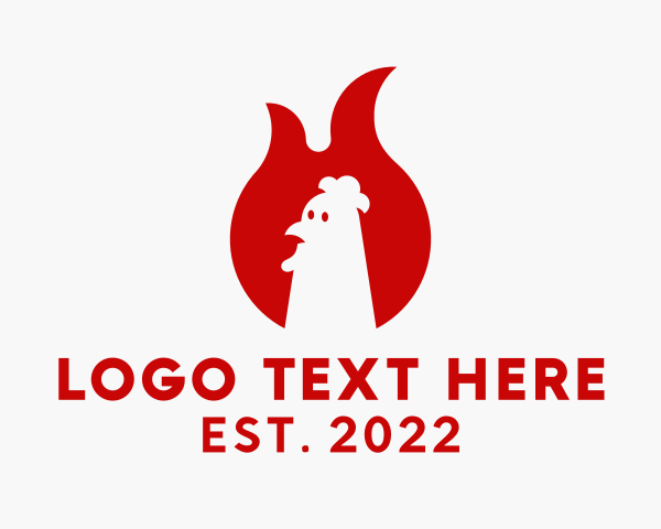 Rooster logo example 3