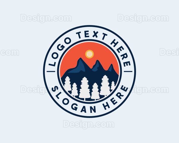 Alpine Mountain Hiking Logo