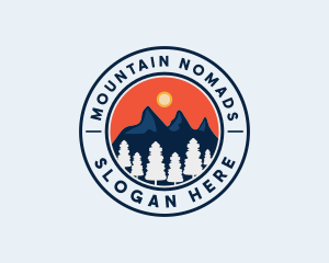 Alpine Mountain Hiking logo design