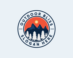 Alpine Mountain Hiking logo design