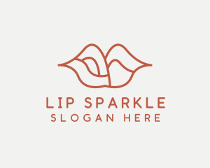 Minimalist Sexy Lips  logo design