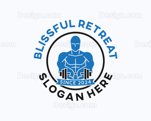 Bodybuilder Fitness Gym Logo