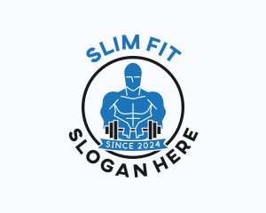 Bodybuilder Fitness Gym  logo design