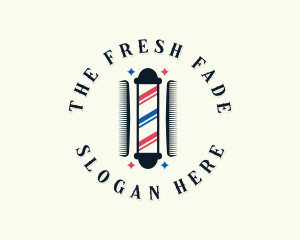 Haircut Barbering Grooming logo design