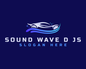 Car Wave Cleaning logo design