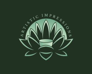 Meditation Lotus Flower Logo