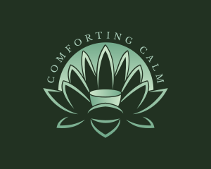 Meditation Lotus Flower logo design