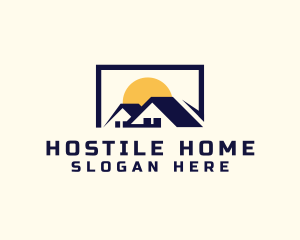 Property Home Roof logo design