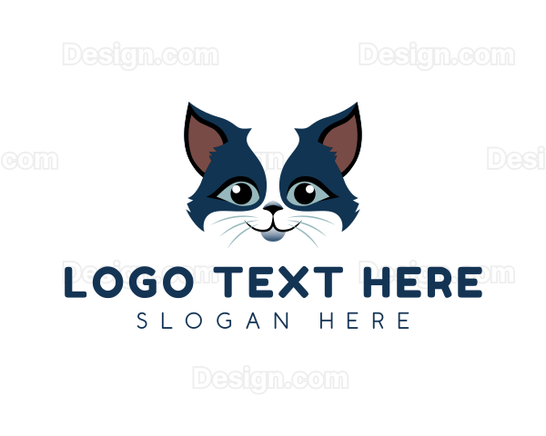 Pet Cat Veterinary Logo