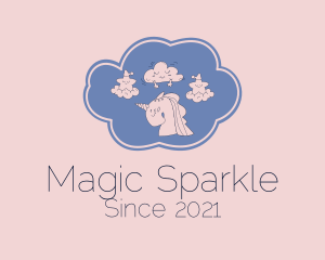 Star Cloud Unicorn  logo design